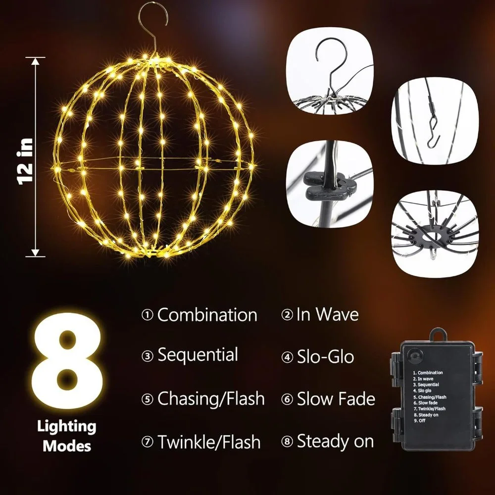 Battery Operated Christmas‎ Ball Lights 12